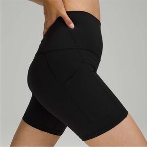 Lululemon black align shorts with pockets